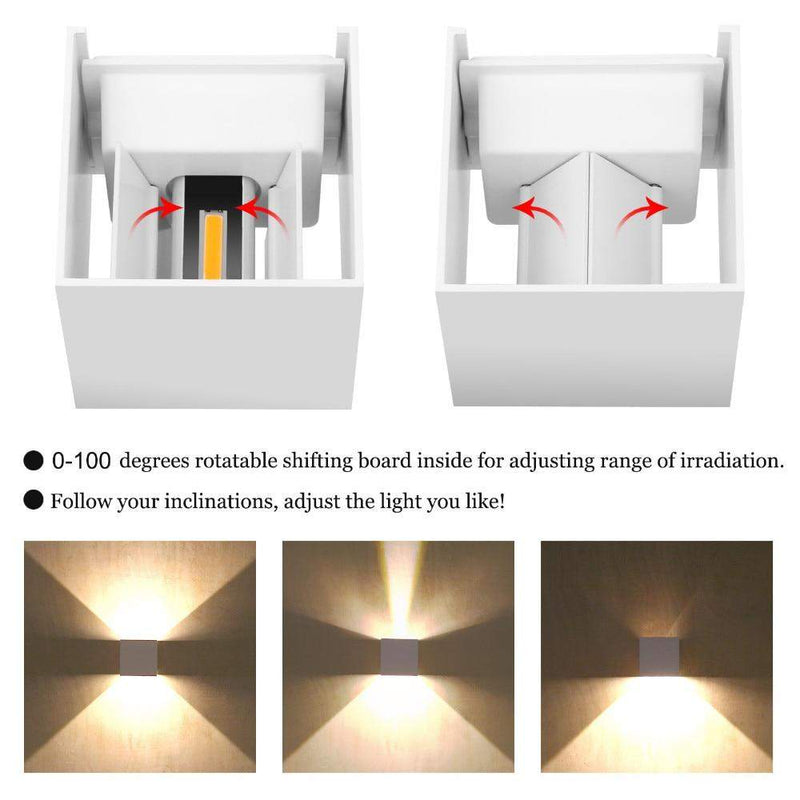 Luminária LED 6W 12W à prova d'água AC85-265V